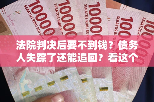 北京法院判决后要不到钱？债务人失踪了还能追回？看这个方法！
