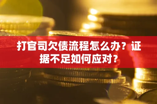 北京打官司欠债流程怎么办？证据不足如何应对？