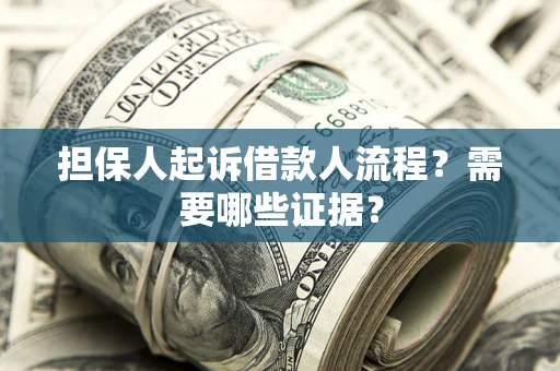 北京担保人起诉借款人流程?需要哪些证据? 北京担保人起诉借款人流程?需要哪些证据?