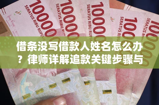 北京借条没写借款人姓名怎么办？律师详解追款关键步骤与证据链构建