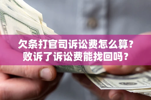 北京欠条打官司诉讼费怎么算？败诉了诉讼费能找回吗？