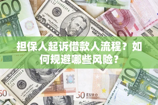 北京担保人起诉借款人流程？如何规避哪些风险？