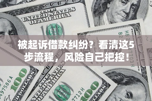 北京被起诉借款纠纷？看清这5步流程，风险自己把控！