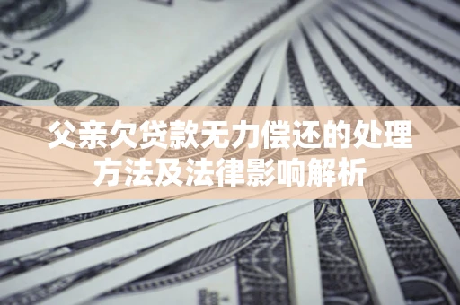 北京父亲欠贷款无力偿还的处理方法及法律影响解析