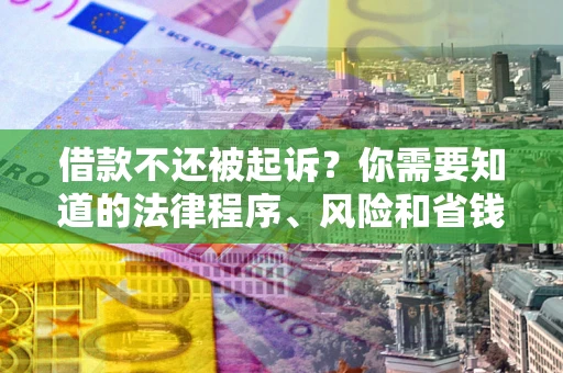 北京借款不还被起诉？你需要知道的法律程序、风险和省钱技巧