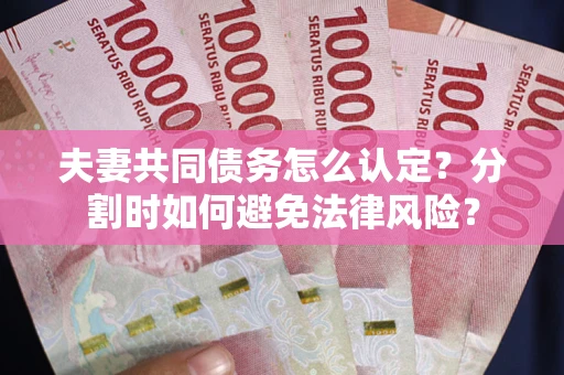 北京夫妻共同债务怎么认定？分割时如何避免法律风险？